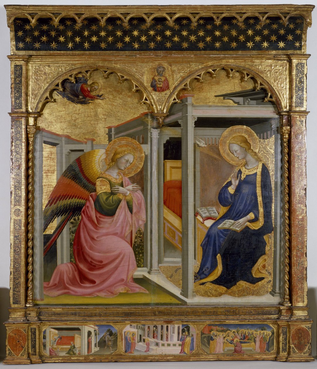 Bebudelsen, ca. 1430 (tempera og bladgull på panel) av Bicci di Lorenzo