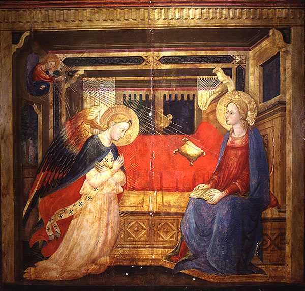Bebudelsen (tempera på panel) av Bicci di Lorenzo
