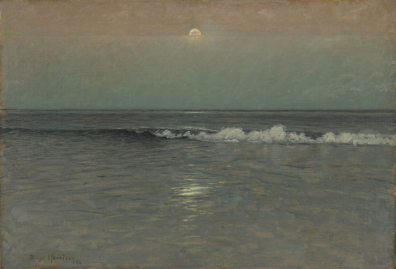 Natt synker på havet av Birge Harrison