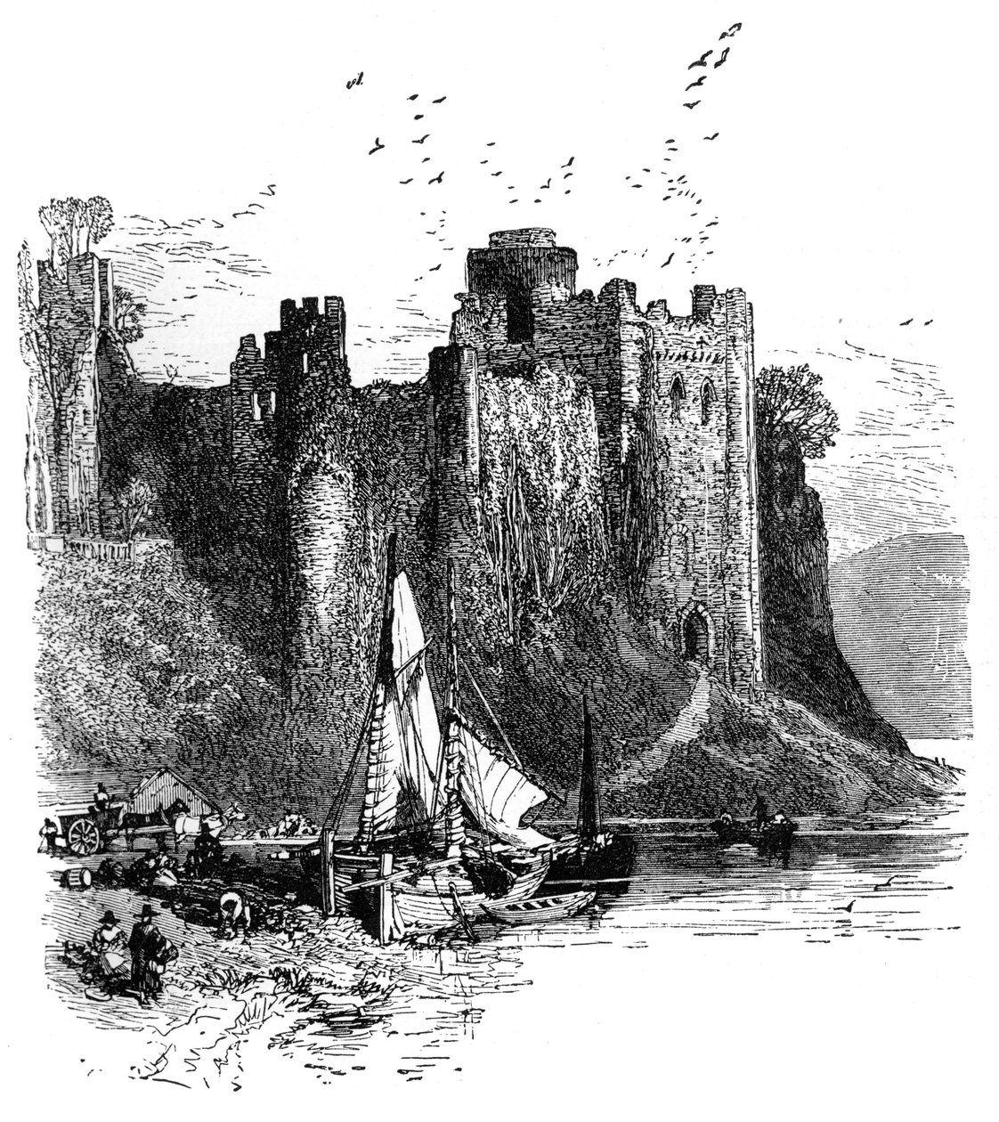 Pembroke Castle, 1930-tallet. av Birket Foster