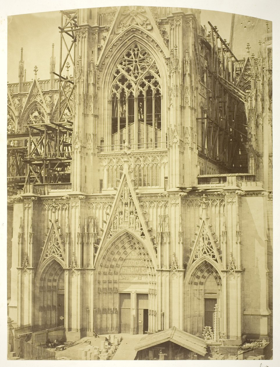 Kölnerdomen, South Transept av Bisson Freres Studio
