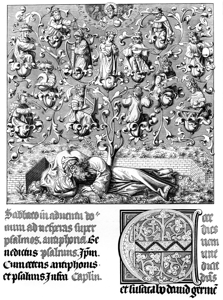 Himmelsk konsert, 1400-tallet 1849. av Bisson and Cottard