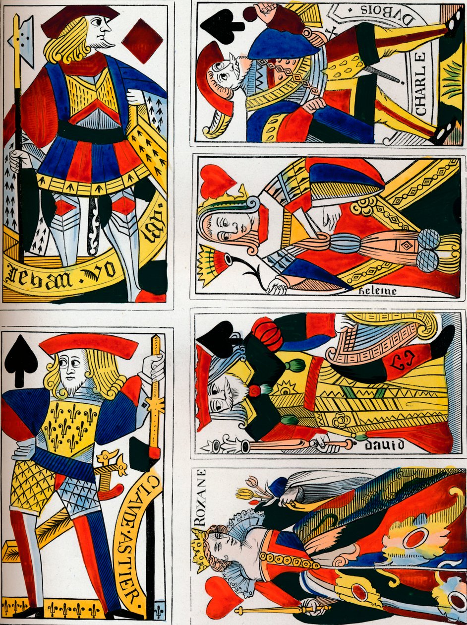 Spillekort, 1500-tallet, 1849. av Bisson and Cottard