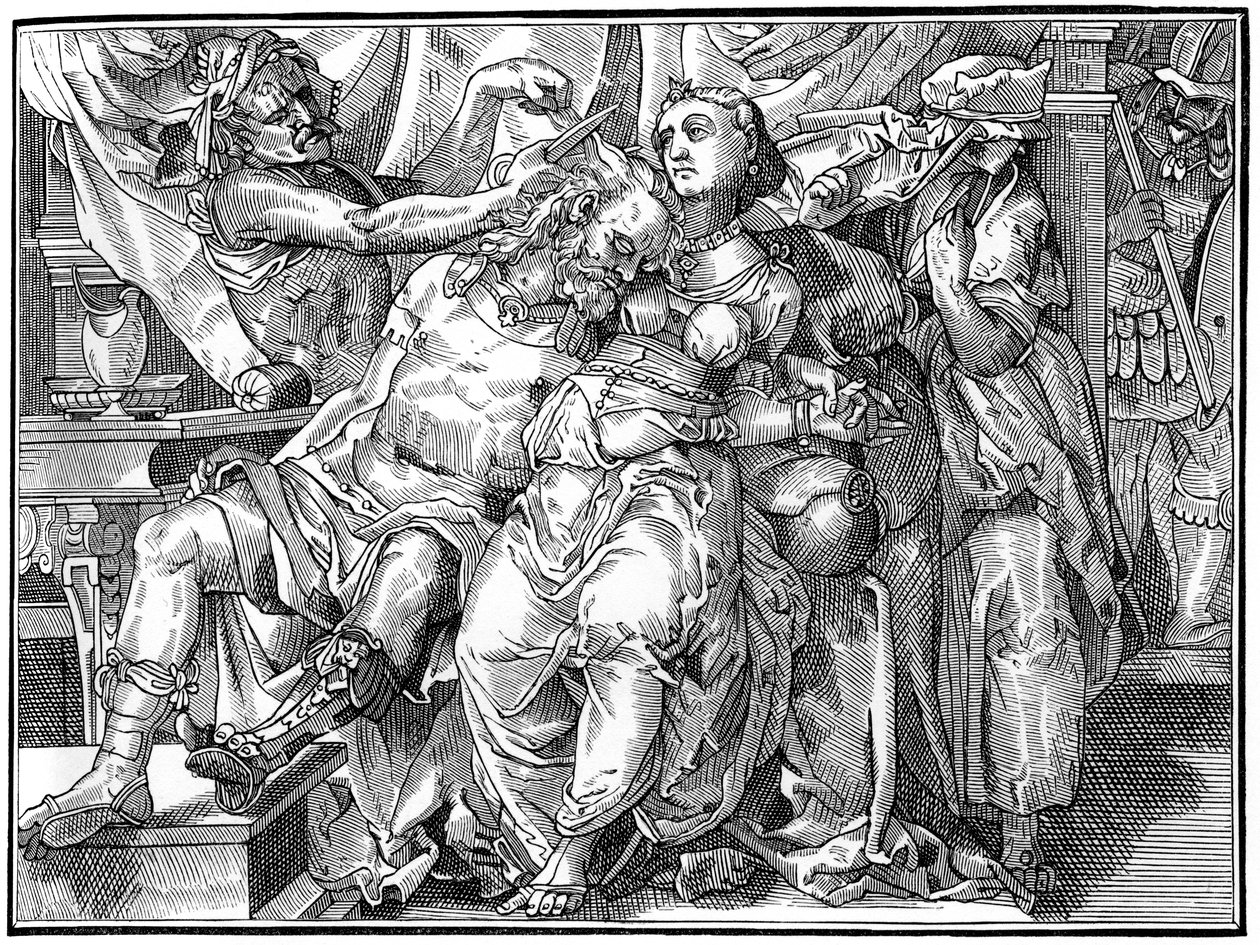 Samson og Delila, 1574 1849. av Bisson and Cottard
