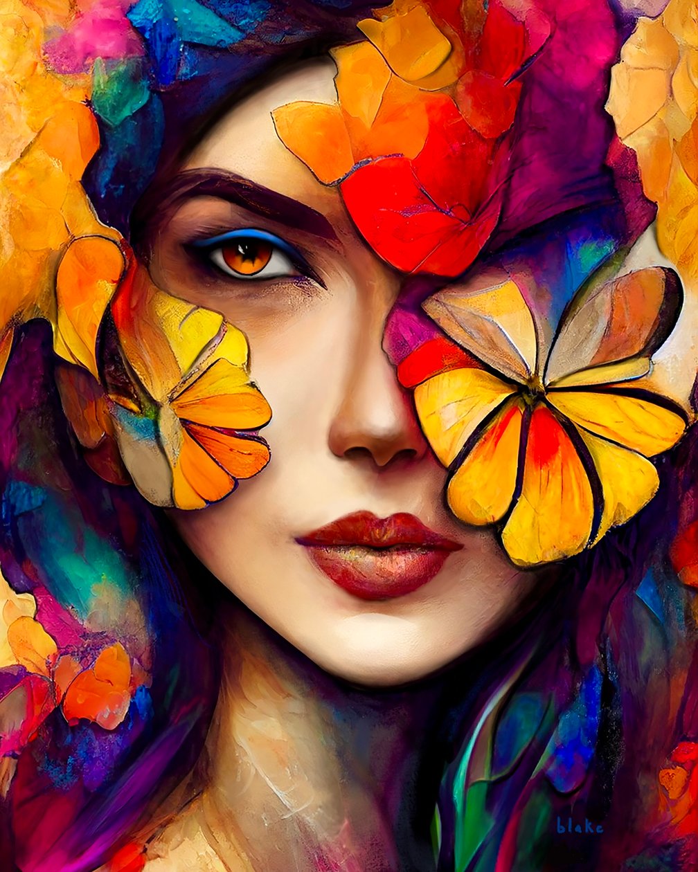 Flora Parable, ca. 2022 (Digital Art) av Blake Munch