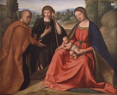 Tilbedelse av hyrdene av Boccaccio Boccaccino