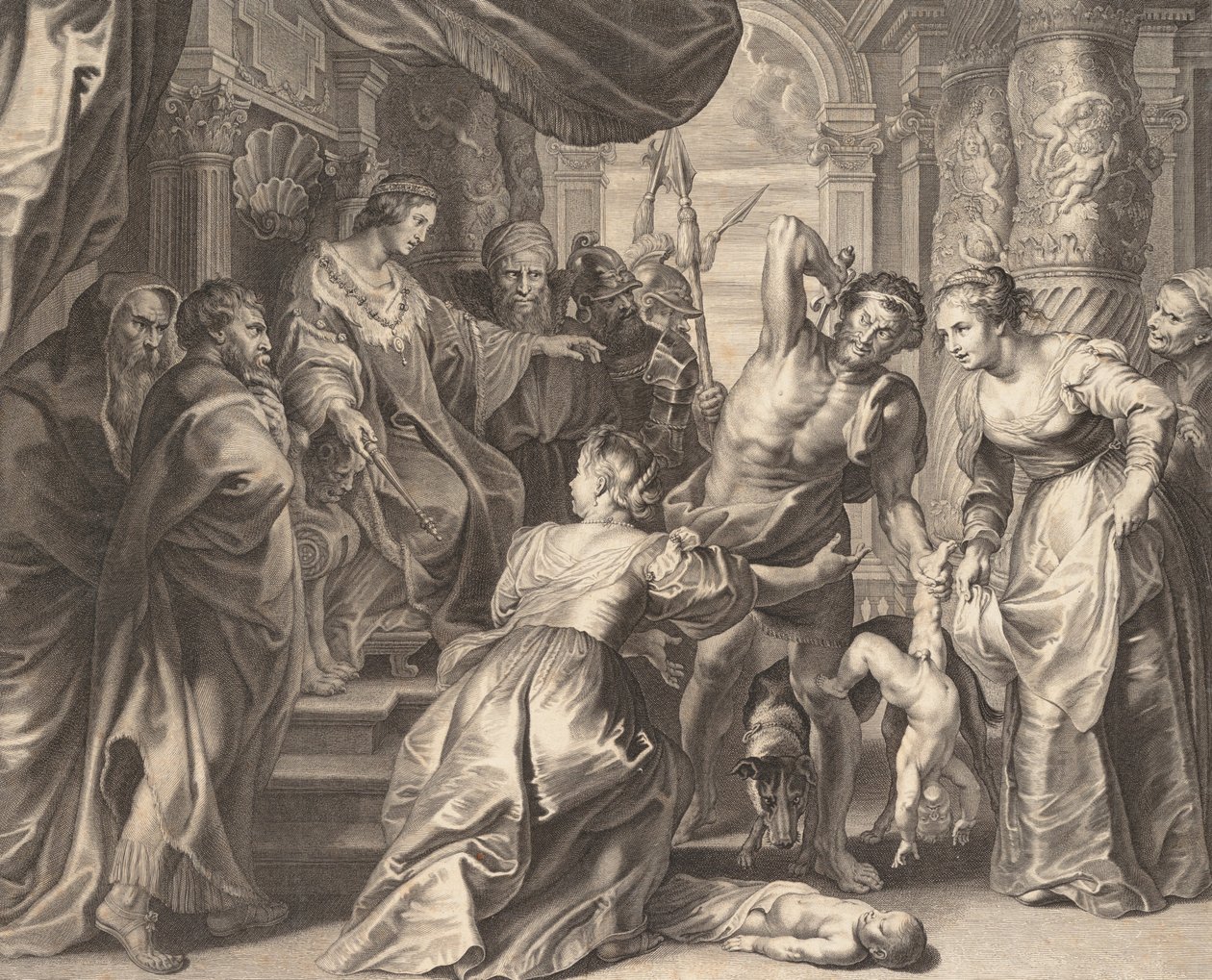 Salomos dom, 1595-1633. av Boetius Adams Bolswert