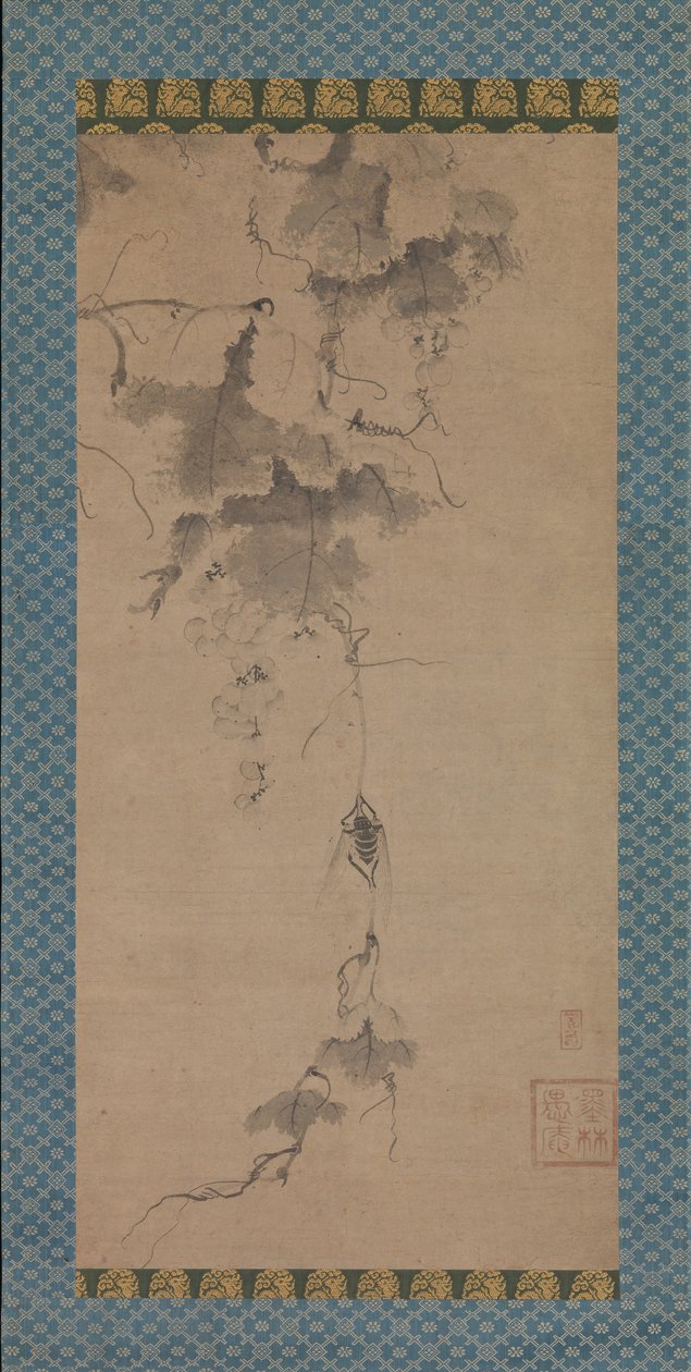 Cicada on a Grapevine, sent på 1300-tallet. av Bokurin Guan