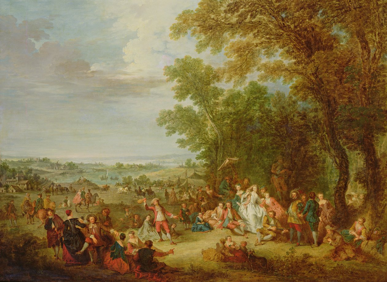 Fete Champetre, 1728 av Bonaventure de Bar