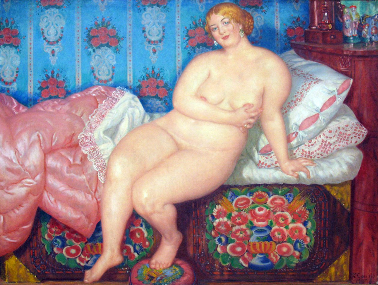 The beautynDeutsch: Die Schone, 1915n:, 1915.. n:, 1915.. n av Boris Mikhailovich Kustodiev