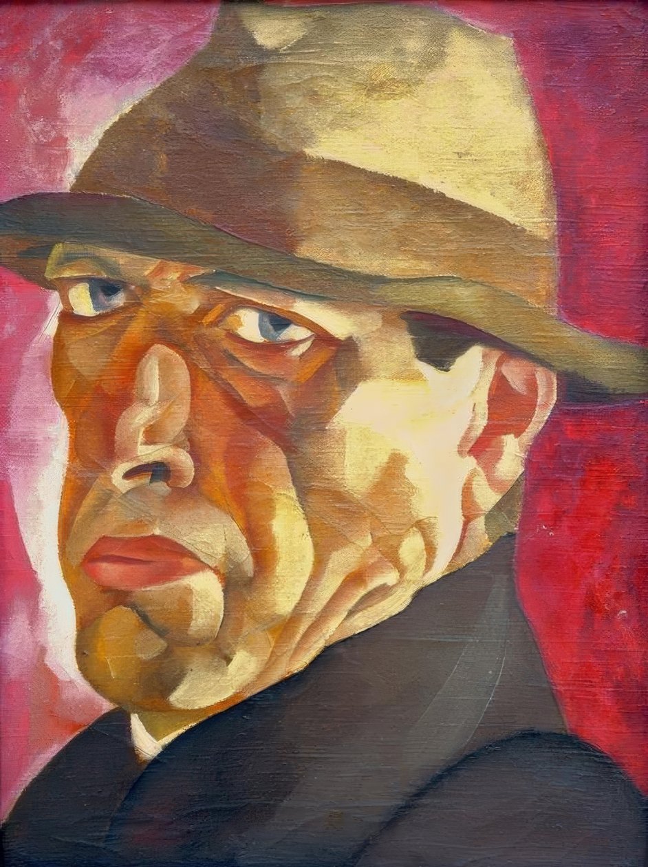 Selvportrett av Boris D. Grigorjew