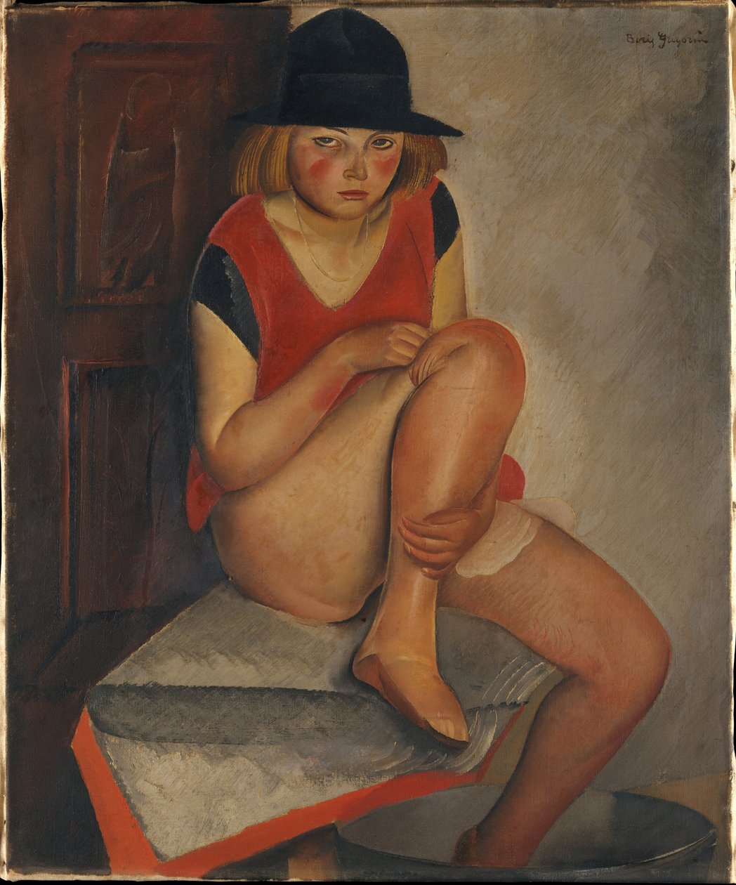 Modellen, ca 1926 av Boris Dmitrievich Grigoriev