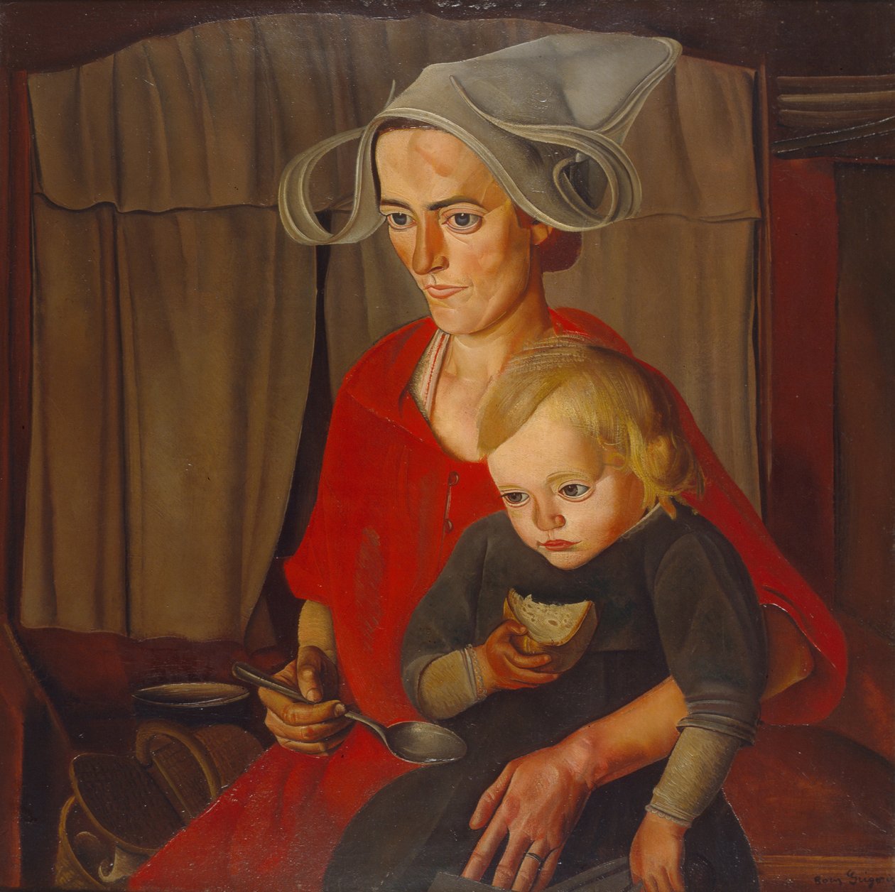 Fattigdommen, 1925 av Boris Dmitrievich Grigoriev