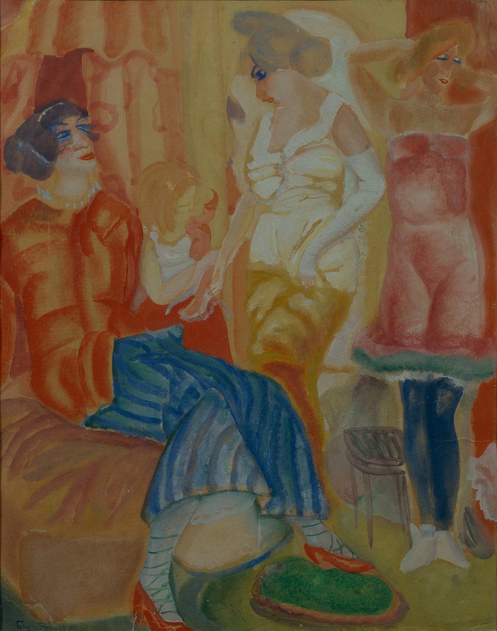 Kvinner, 1916 av Boris Dmitrievich Grigoriev