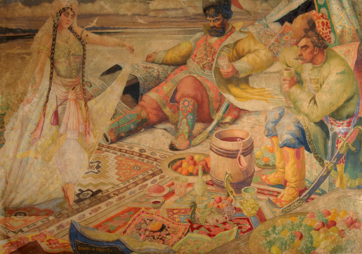 Stepan Razin av Boris Mikhailovich Kustodiev