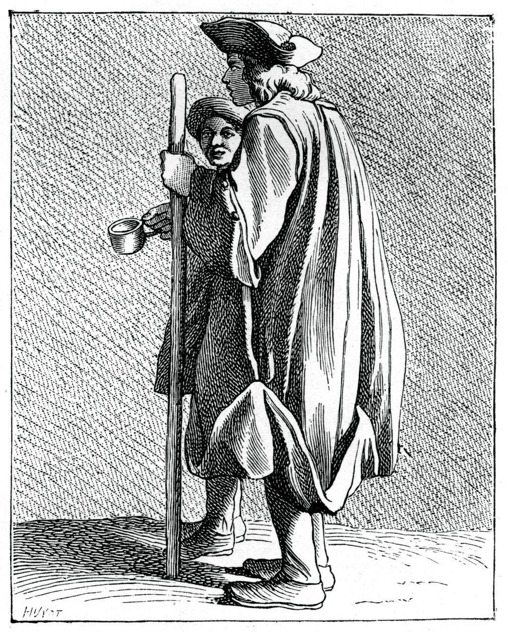 Blind mann av Quinze-Vingts, 1737-1742. av Bouchardon