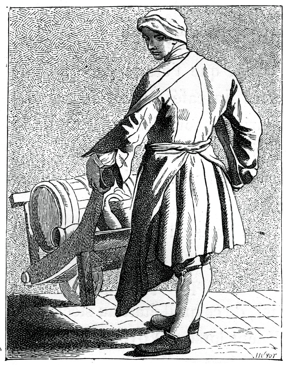 Omreisende eddikprodusent, 1737-1742. av Bouchardon