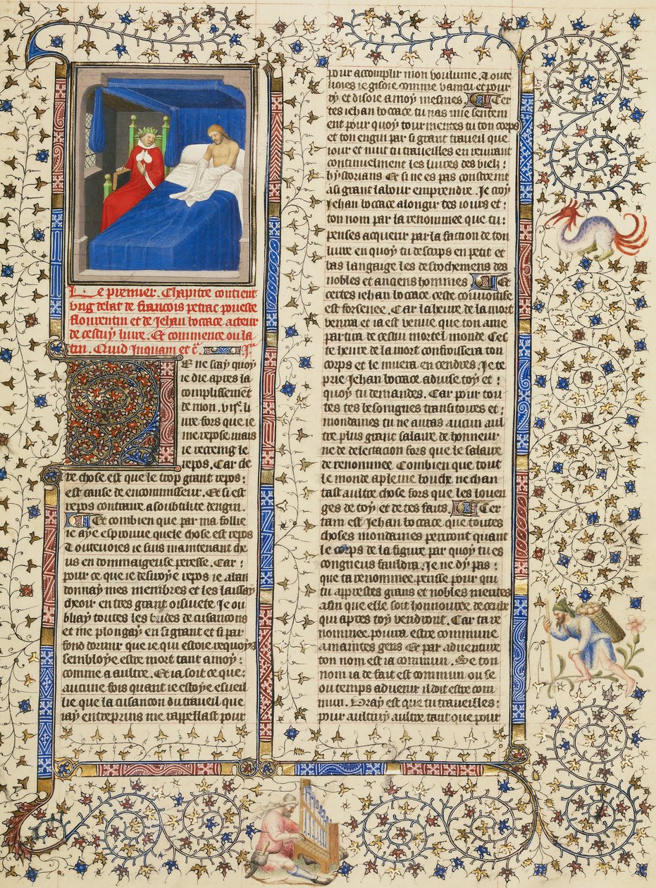 Boccaccios Vision of the Laurel-Crowned Petrarch av Boucicaut Master
