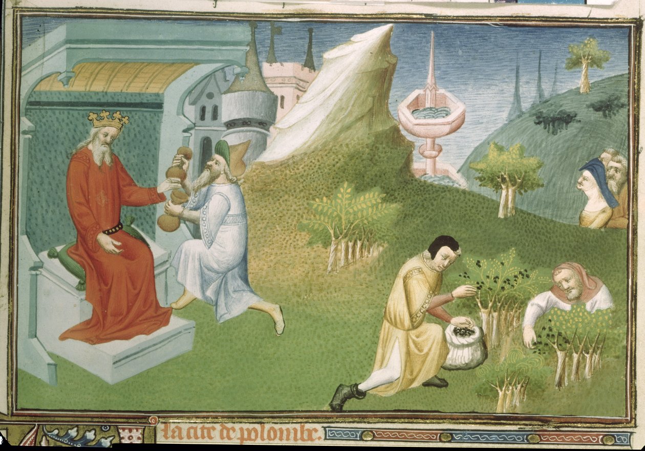 Fr 2810 f.186, Pepperhøst og ofring av fruktene til en konge, fra 