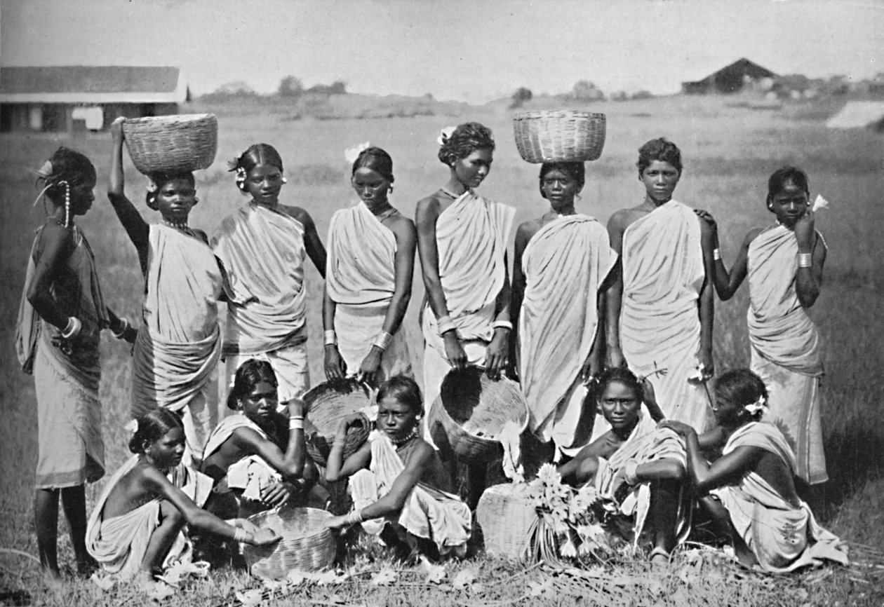 En gruppe Kol-jenter, 1902 av Bourne and Shepherd