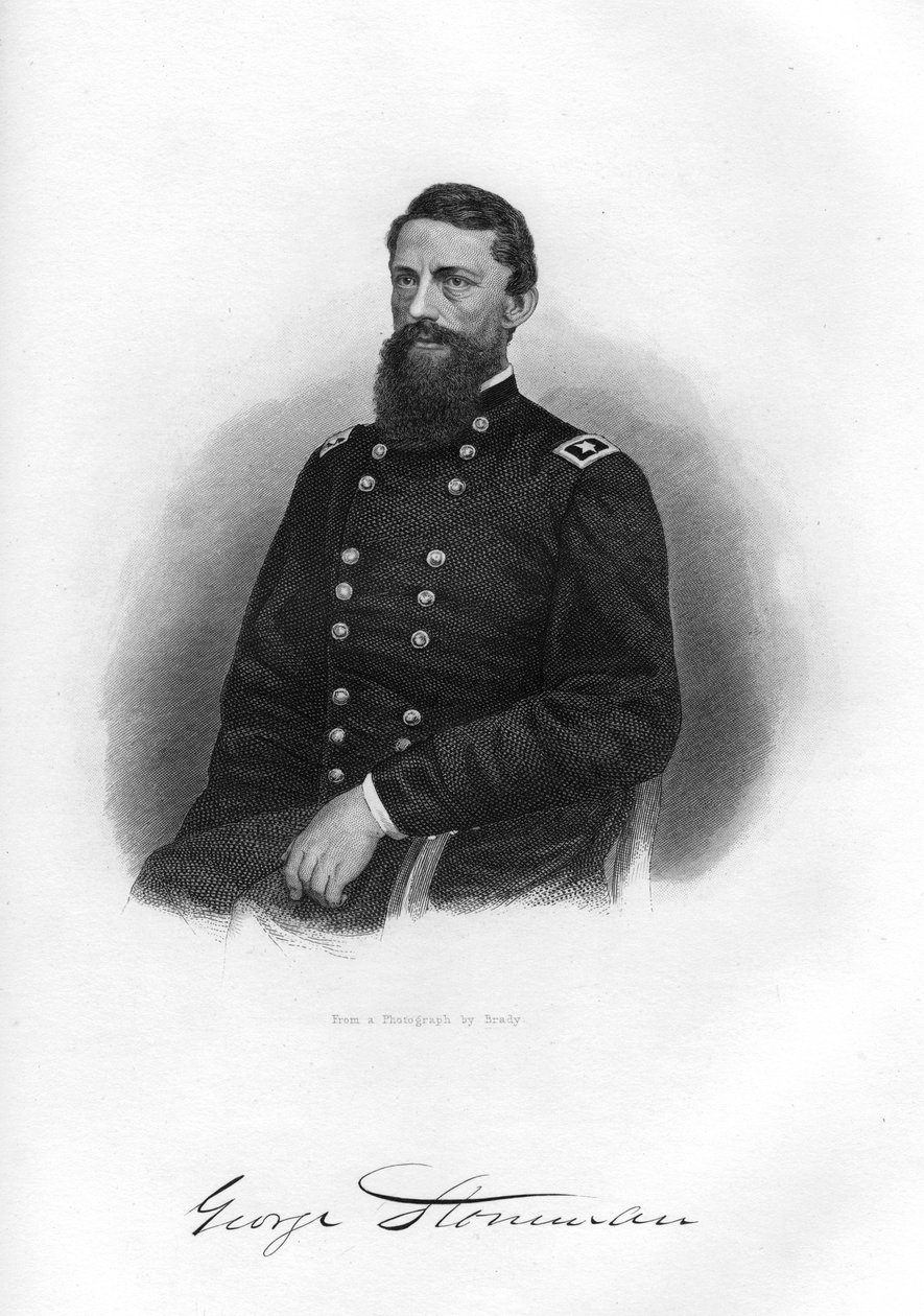 George Stoneman, unions kavalerigeneral, 1862-1867. av Brady