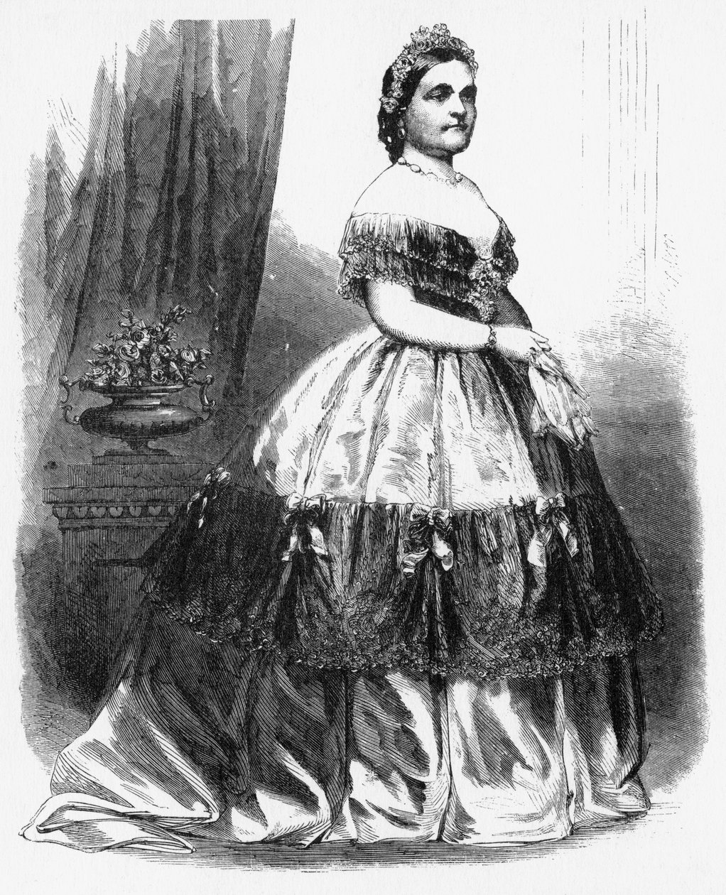 Fru Lincoln, ca 1860-tallet. av Brady