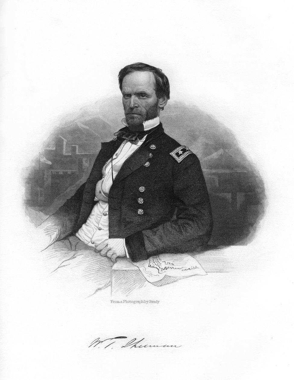 William Tecumseh Sherman, unionsgeneral, 1862-1867. av Brady