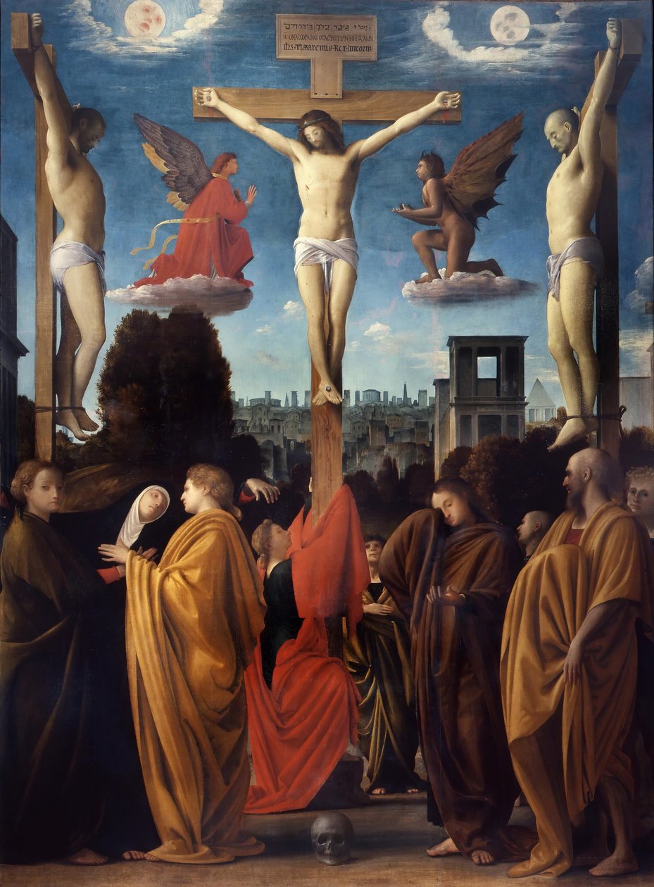 Korsfestelsen, ca. 1505-1510. av Bramantino