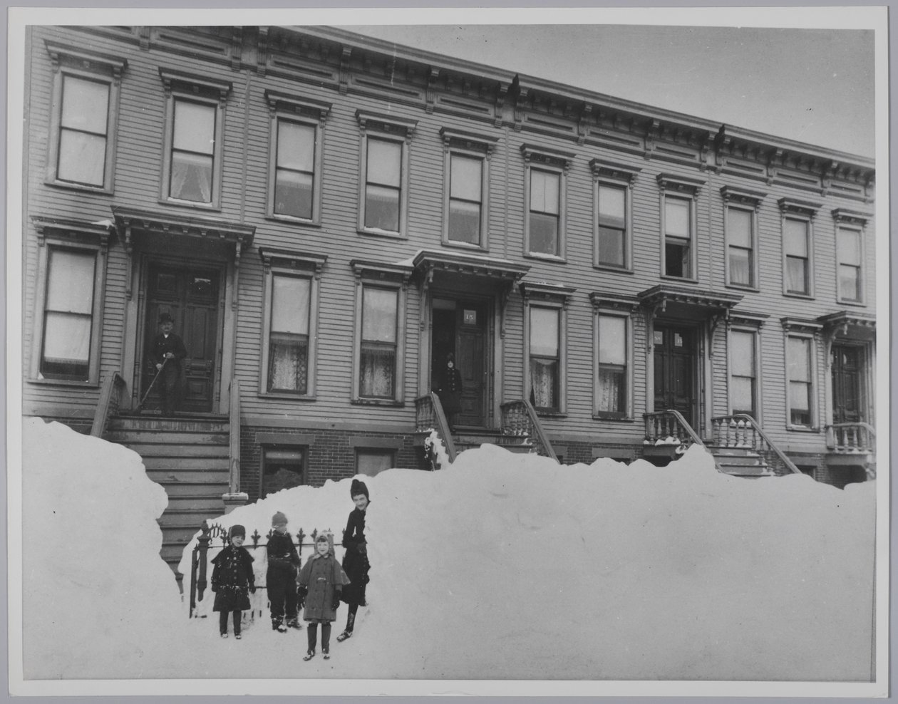 Blizzard i mars 1888, Brooklyn av Breading G. Way