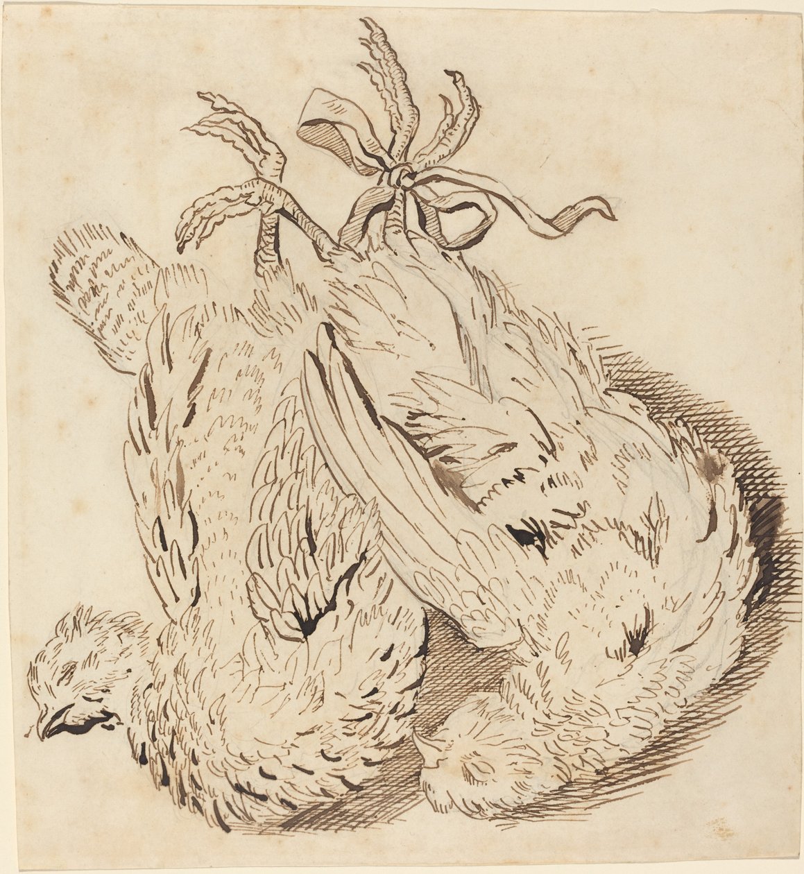 To døde kyllinger av British 18th Century