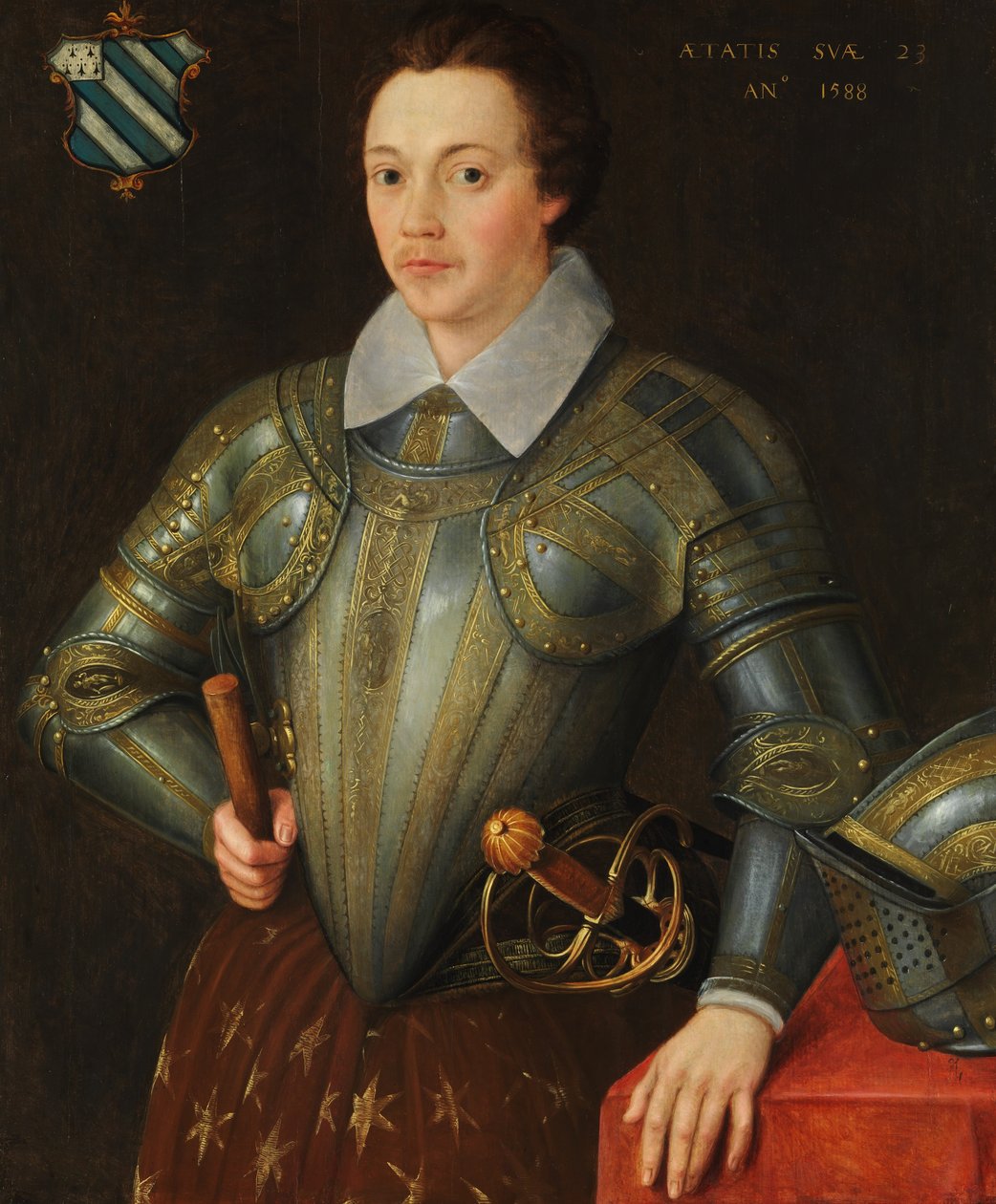 Sir John Shurley av Isfield 1565-1632. av British Painter