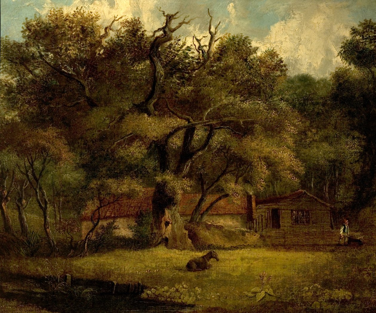 The Homestead (olje på lerret) av British School