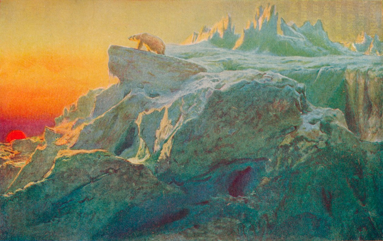 Beyond Mans Footsteps, c1894, 1928 av Briton Riviere