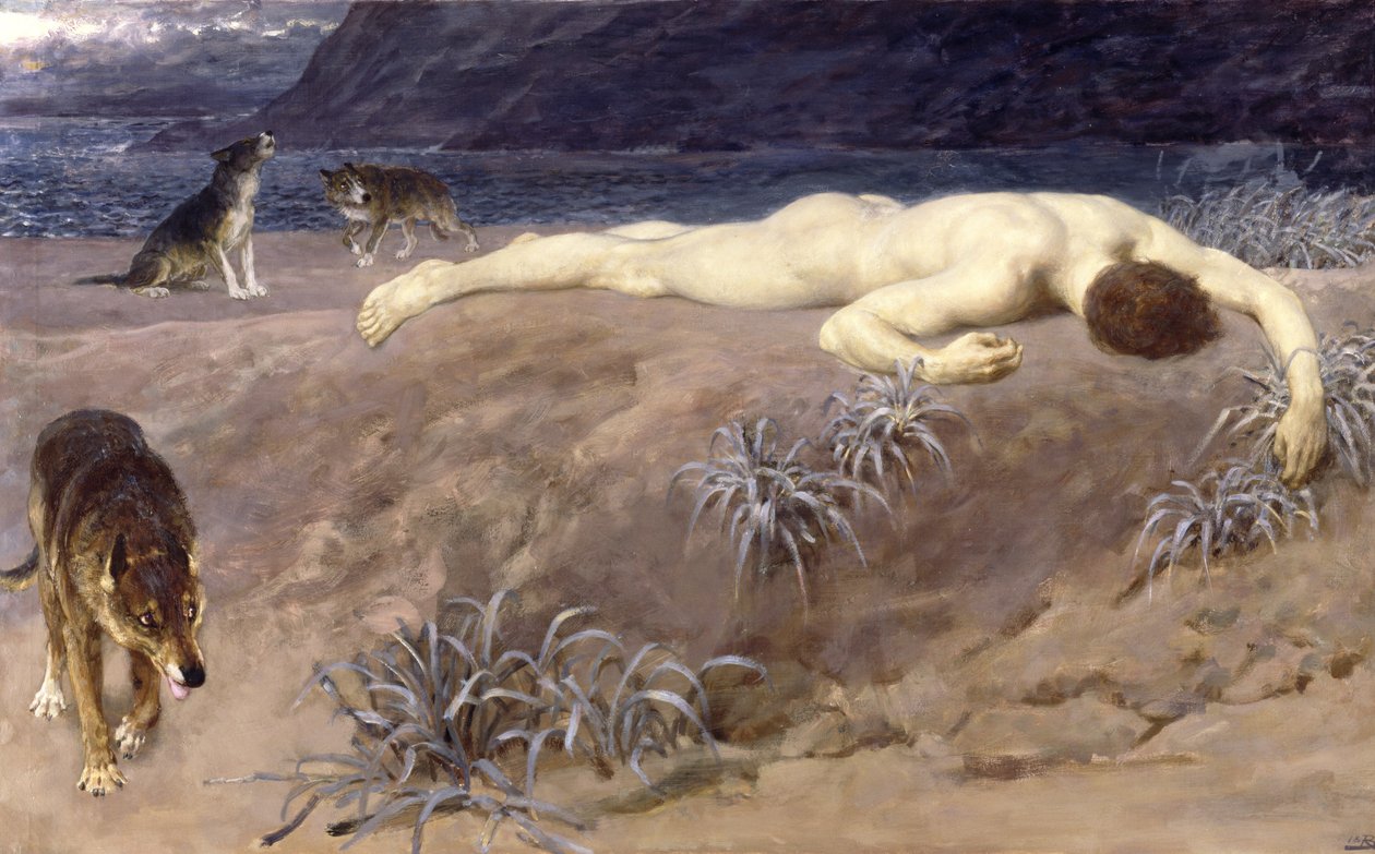 Død Hector av Briton Riviere