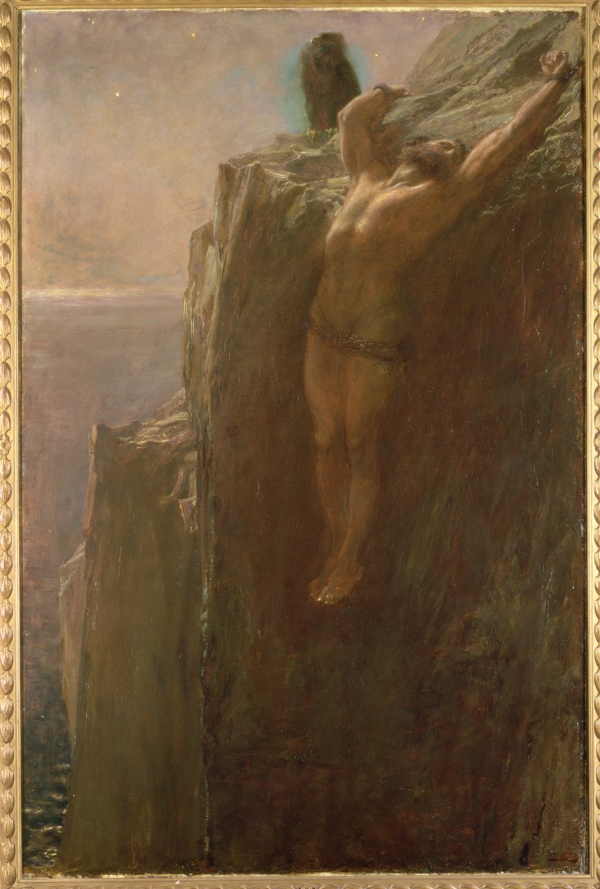 Prometheus bundet, 1889 av Briton Riviere