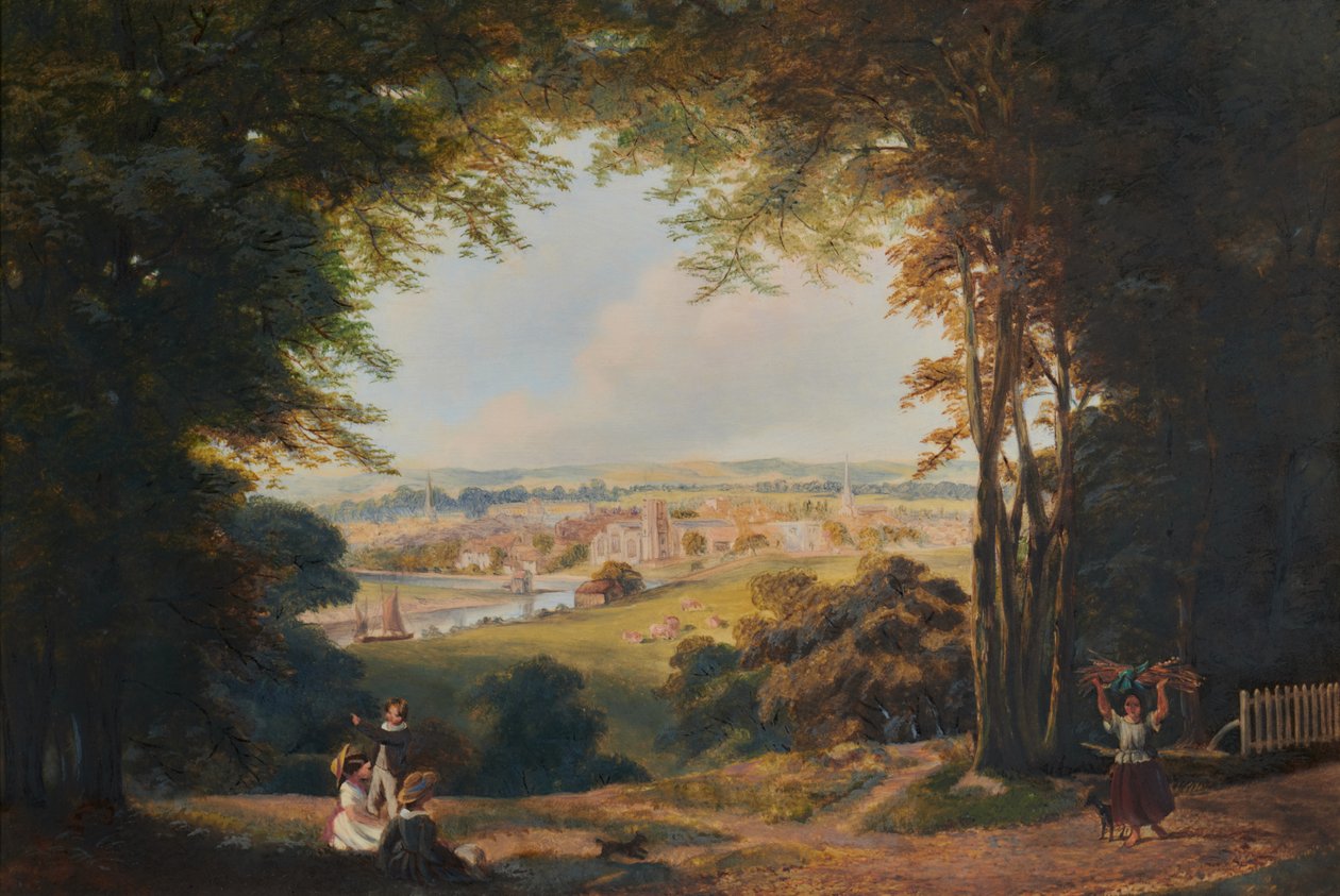 Vignette Utsikt over Maidstone fra sør av Brothers Alfred
