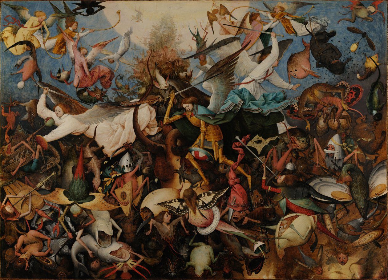 The Fall of the Rebel Angels, 1562 av Bruegel