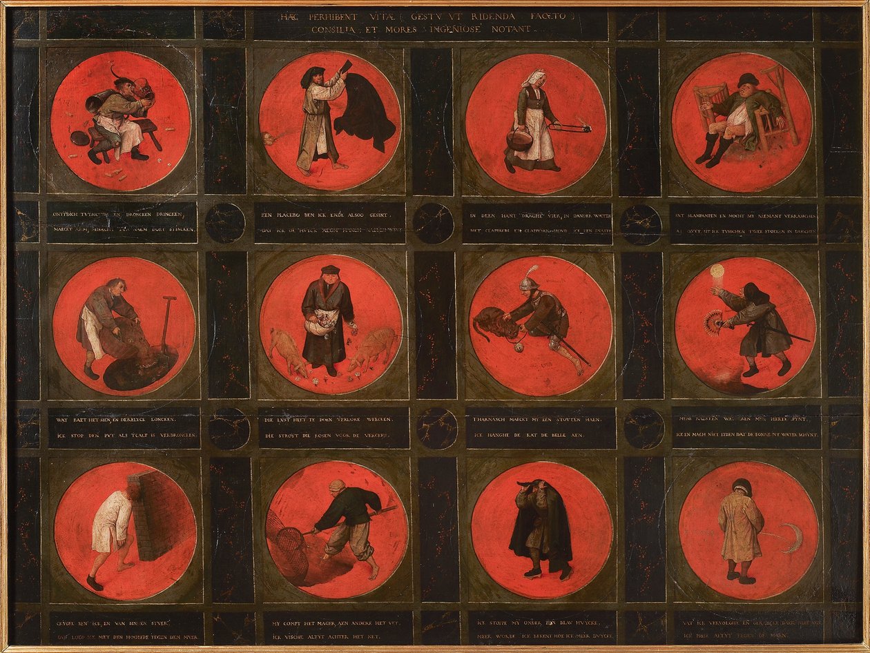 Tolv ordspråk, 1558. av Bruegel