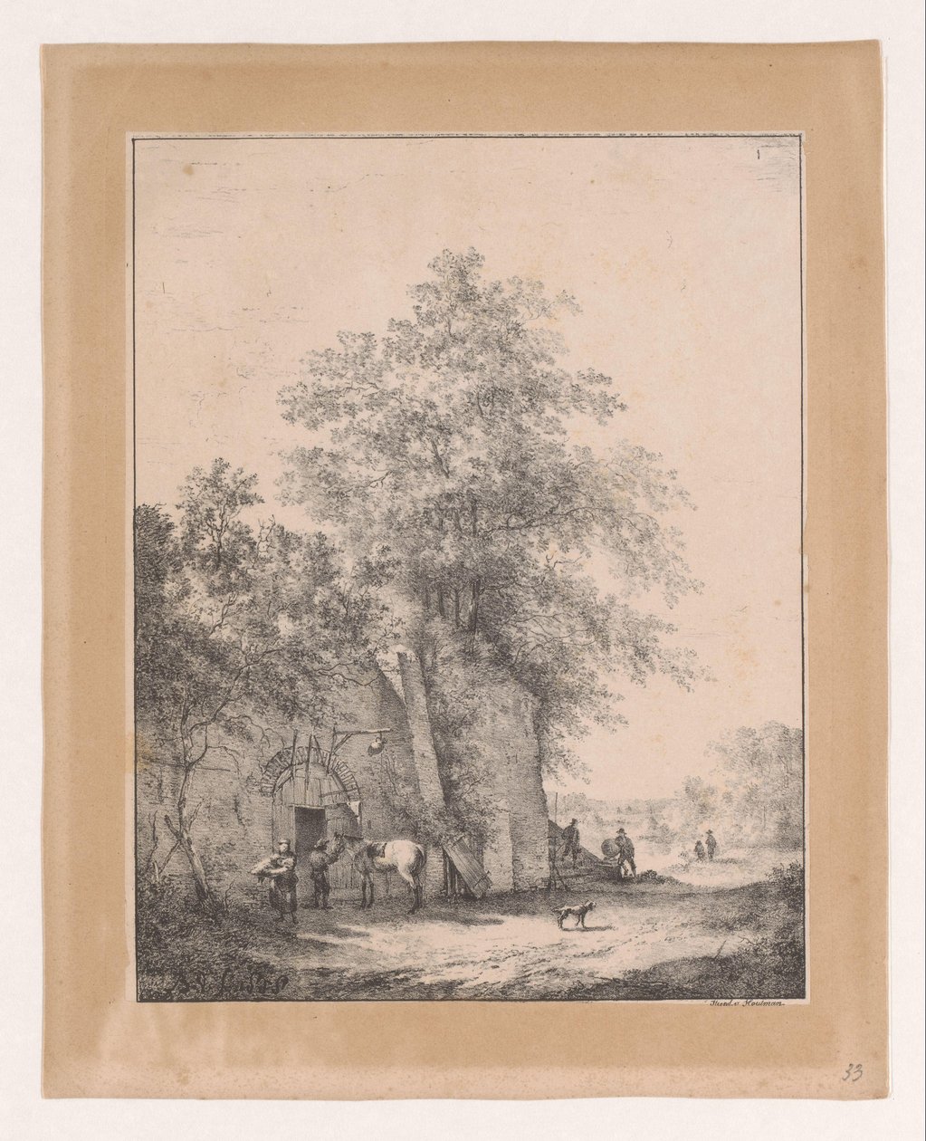 Landskap med gjestgiveri Landskap (serietittel) av Bruno van Straaten (I)