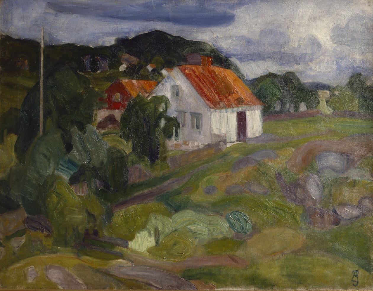 Vrengen, Nøtterøy (oil on canvas) av Brynjulf Larsson