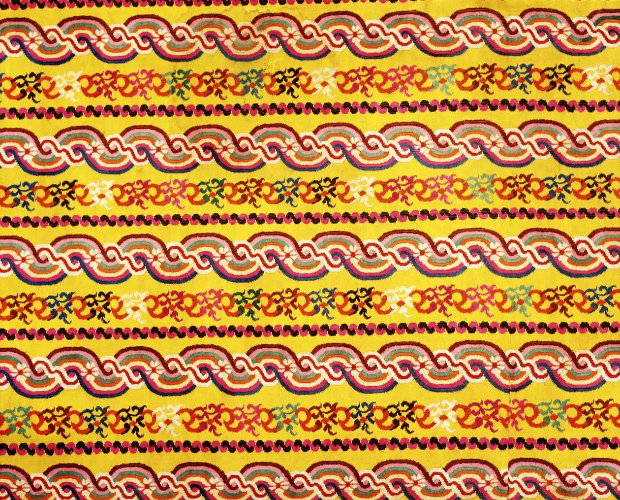 Stoffdesign (tekstil) av Burmese School