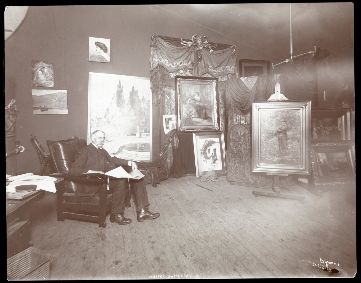 Ira David Sankey, 1896-8 (sølv gelatintrykk) av Byron Company