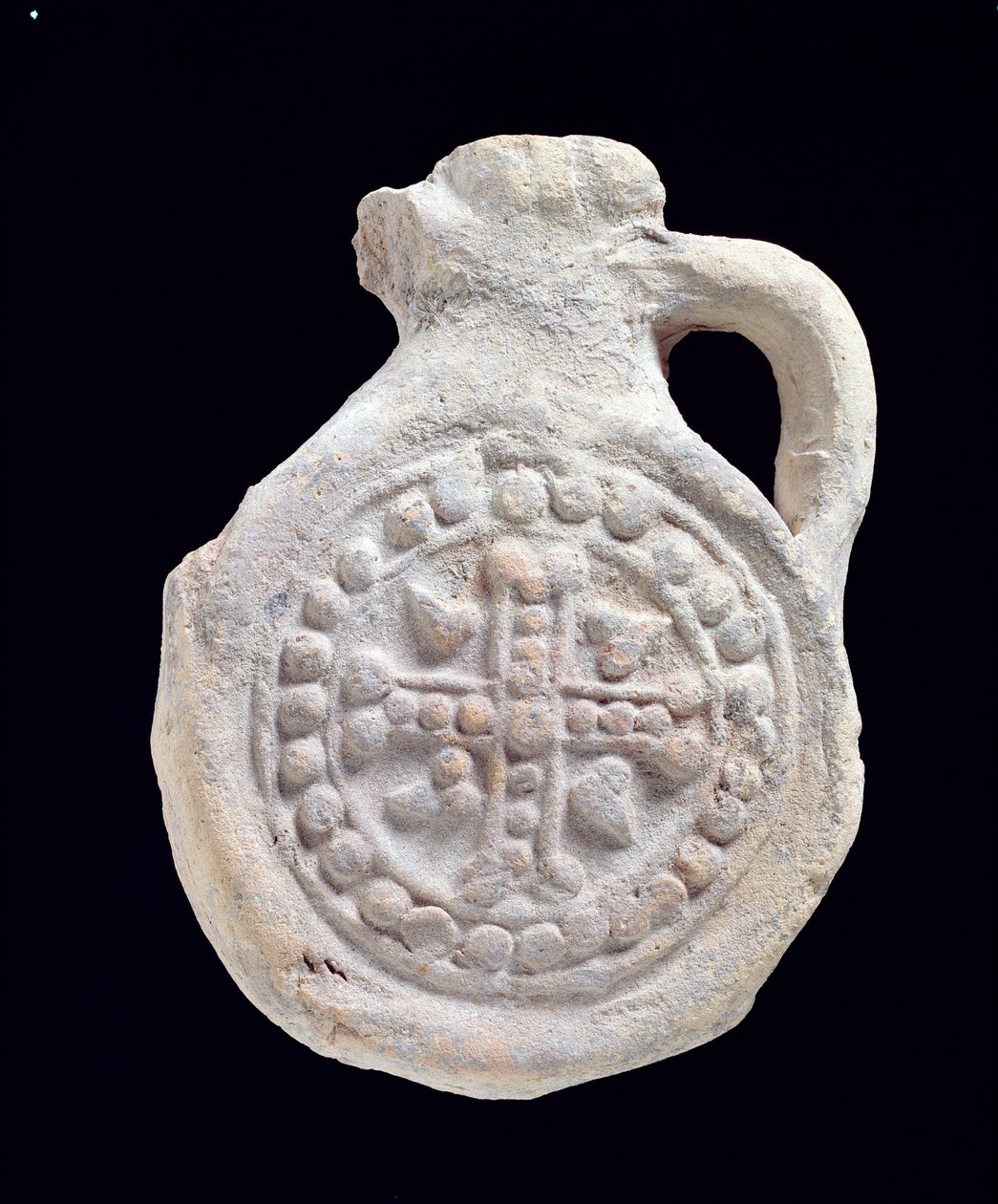 Pilgrimskolbe (leire) av Byzantine
