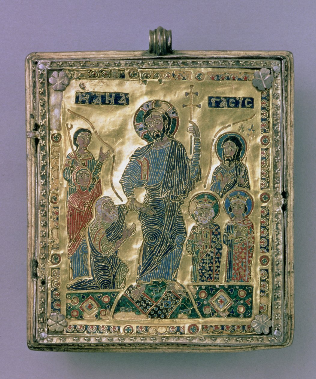 Anastasis (gull og emalje) av Byzantine