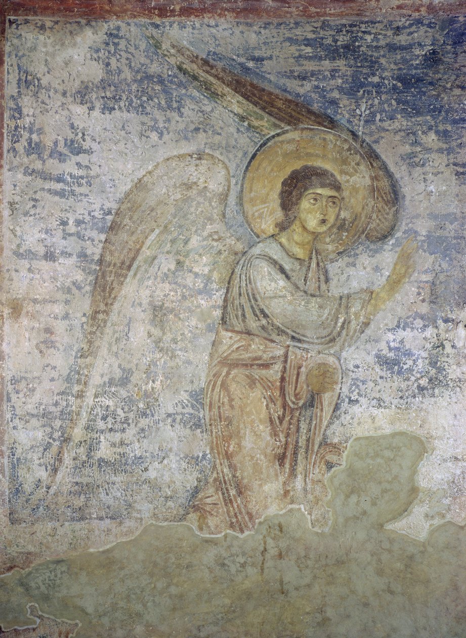 Erkeengelen Gabriel, detalj fra kapellets interiør av Byzantine