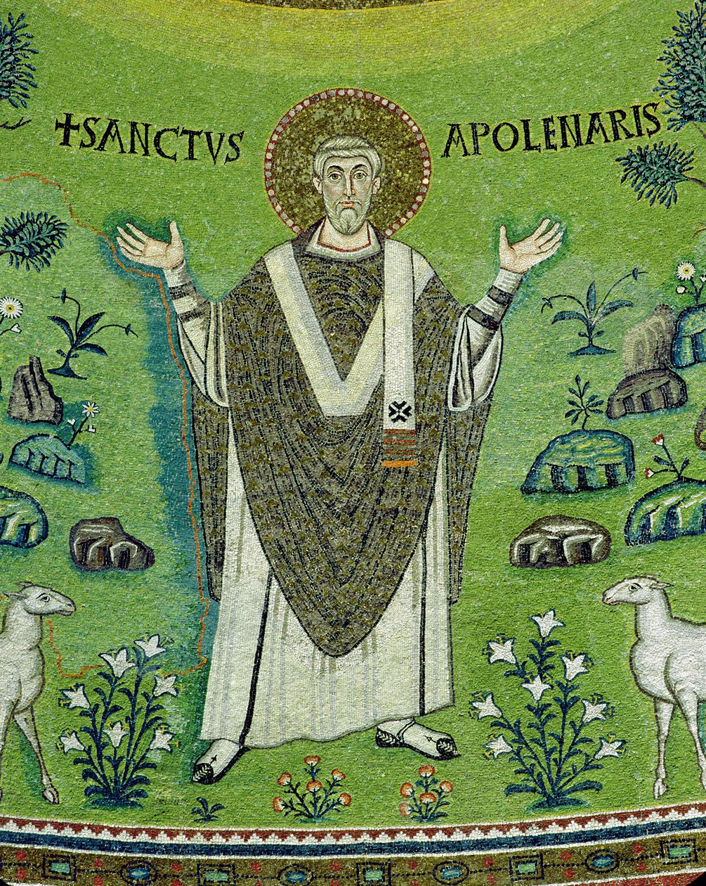 St. Apollinare (mosaikk) av Byzantine School