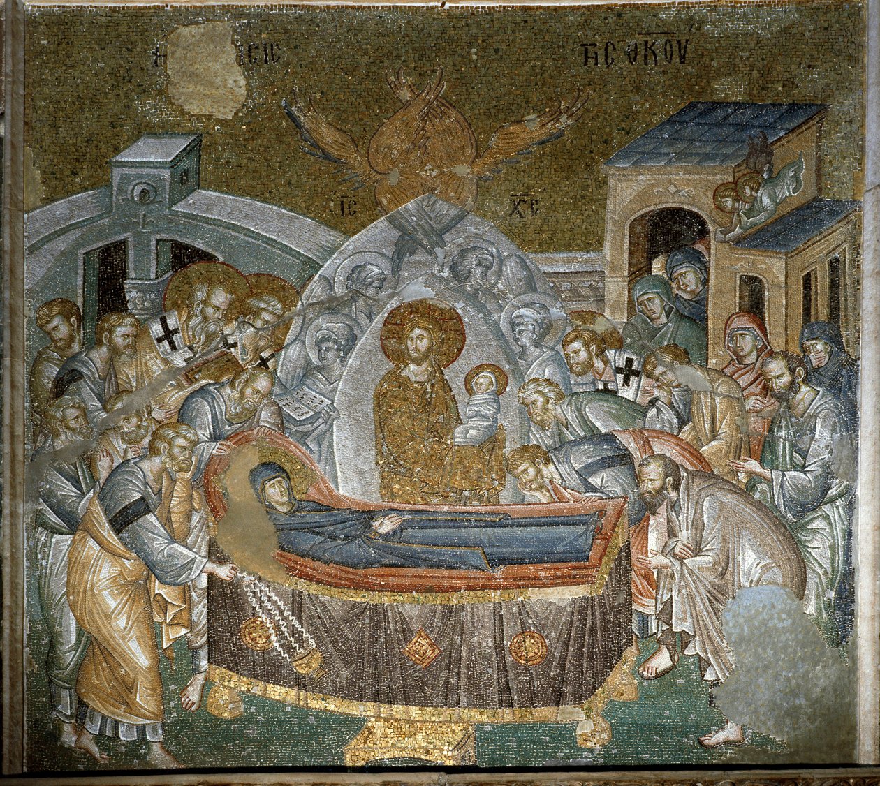 Jomfruens sovesal (mosaikk av Byzantine