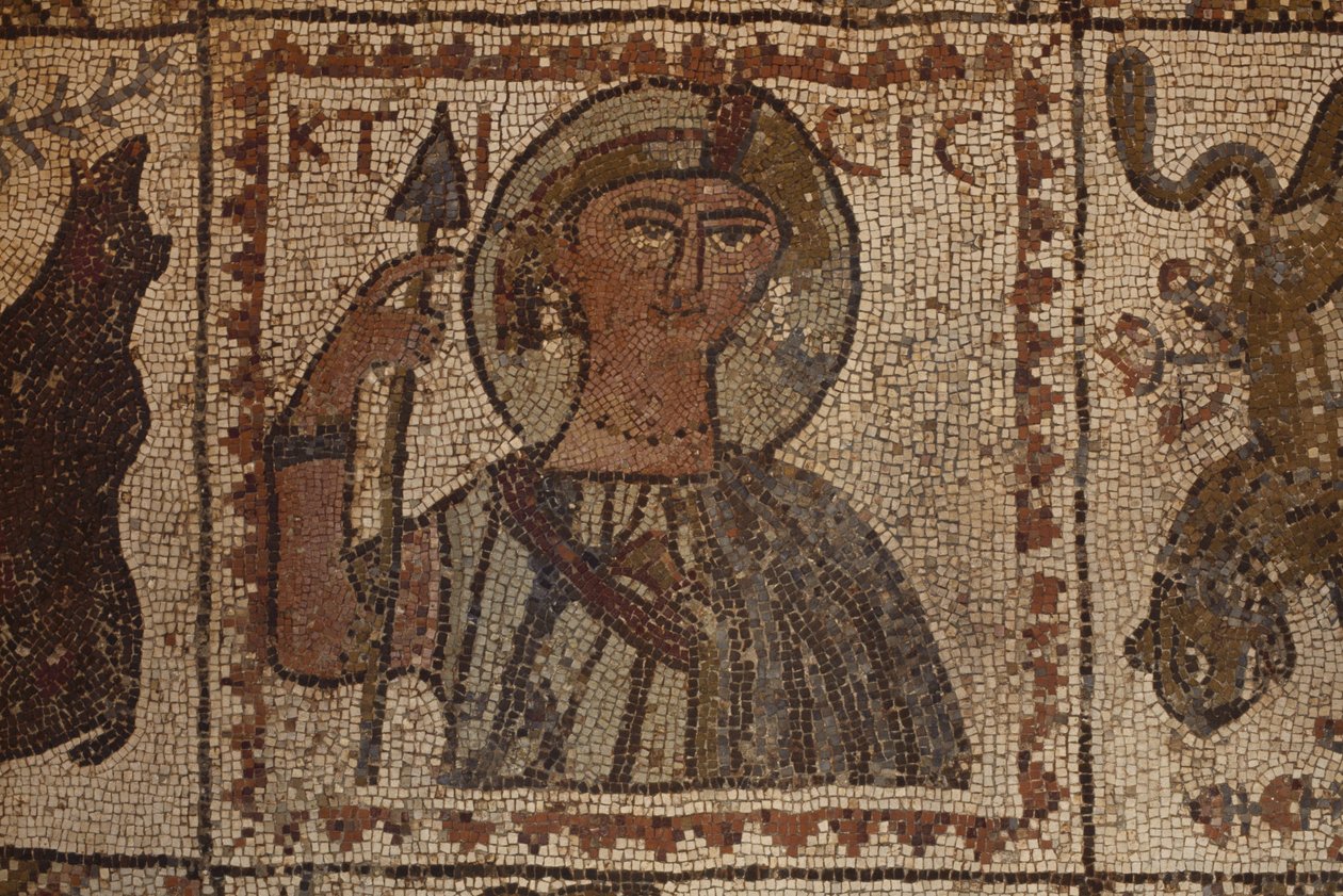 Portrett av en dignitær (mosaikk) av Byzantine School