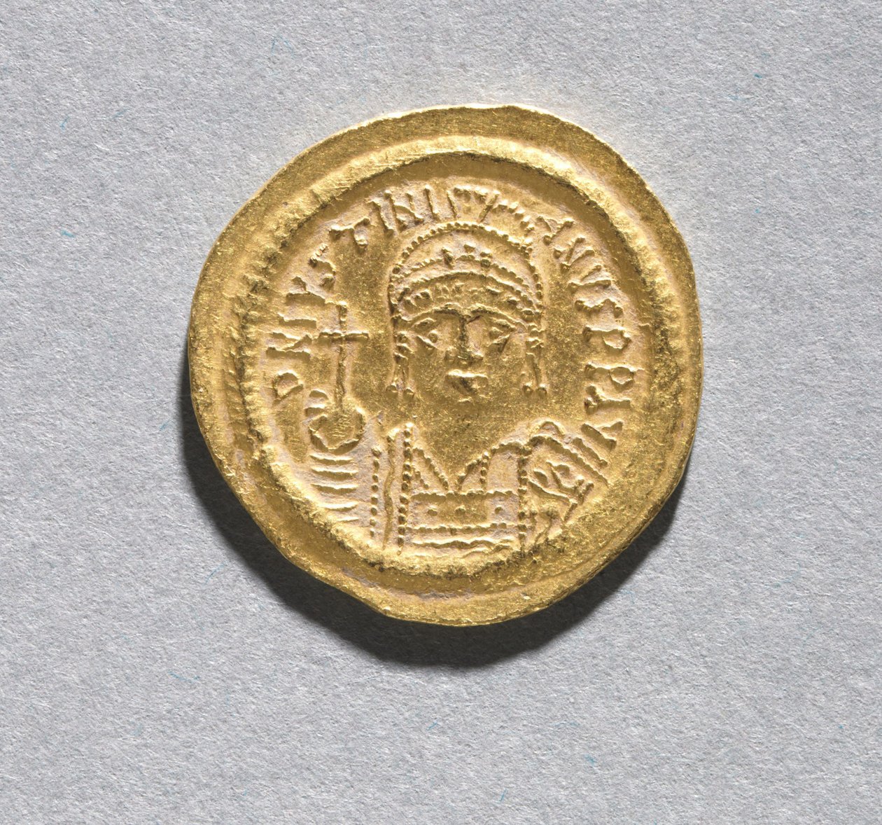 Solidus av Justinian I av Byzantine School