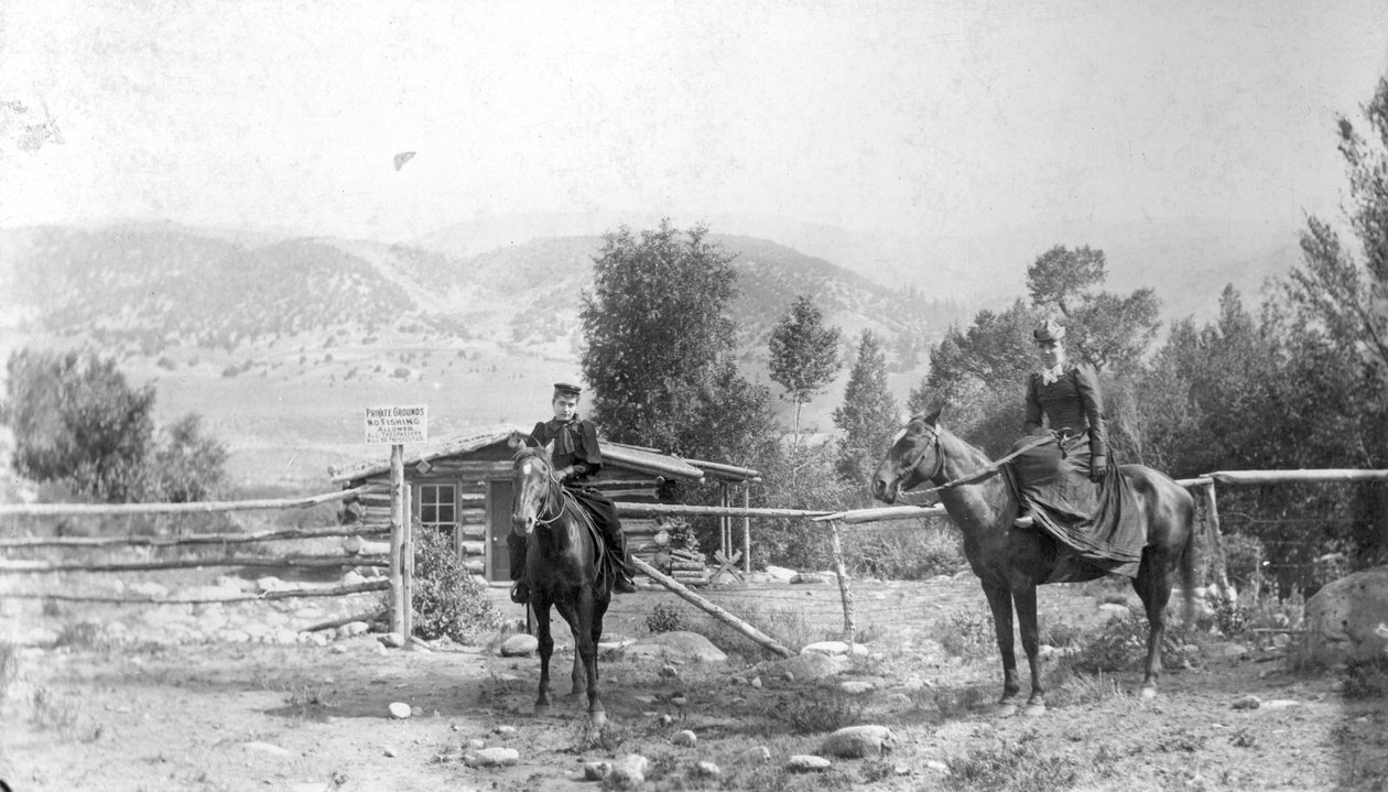 Distriktsskole, 1894 (bw-bilde) av C. Frank OKeefe